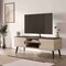 Manhattan Comfort Haley TV Stand 55.10 in White & Black Marble  in White and Black Marble TV005-WB - alternate 1